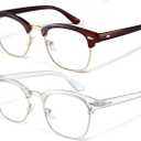 racico Computer Blue Light Blocking Glasses Blue Light Glasses Men Women, Anti Blu-Ray Clear Gaming Glasses Lenses