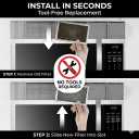 Microwave Filter Replacement for GE JVM6175YK5FS, JVM6175SK5SS, JVM6175DK5BB, JVM6175DK5WW (Charcoal Filter)