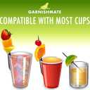 2 x Garnishmate Clip-On Garnish Holder Cocktail Drink Picks for Entertaining