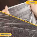 30 Pack Plastic Drop Cloth, 9x12 Ft Plastic Sheeting for Painting, Dust-Proof Tear-Resistant Painters Plastics Tarp Cloth for Furniture Floor Sofa Protector Cover Durable & Thick