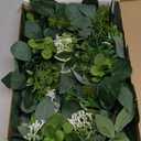 Ling's Moment 5FT Sage & Green Artificial Flower Garland Fake Rose Eucalyptus Garland Arch Flowers Vine for Wedding Party Backdrop Home Table Centerpieces Decorations