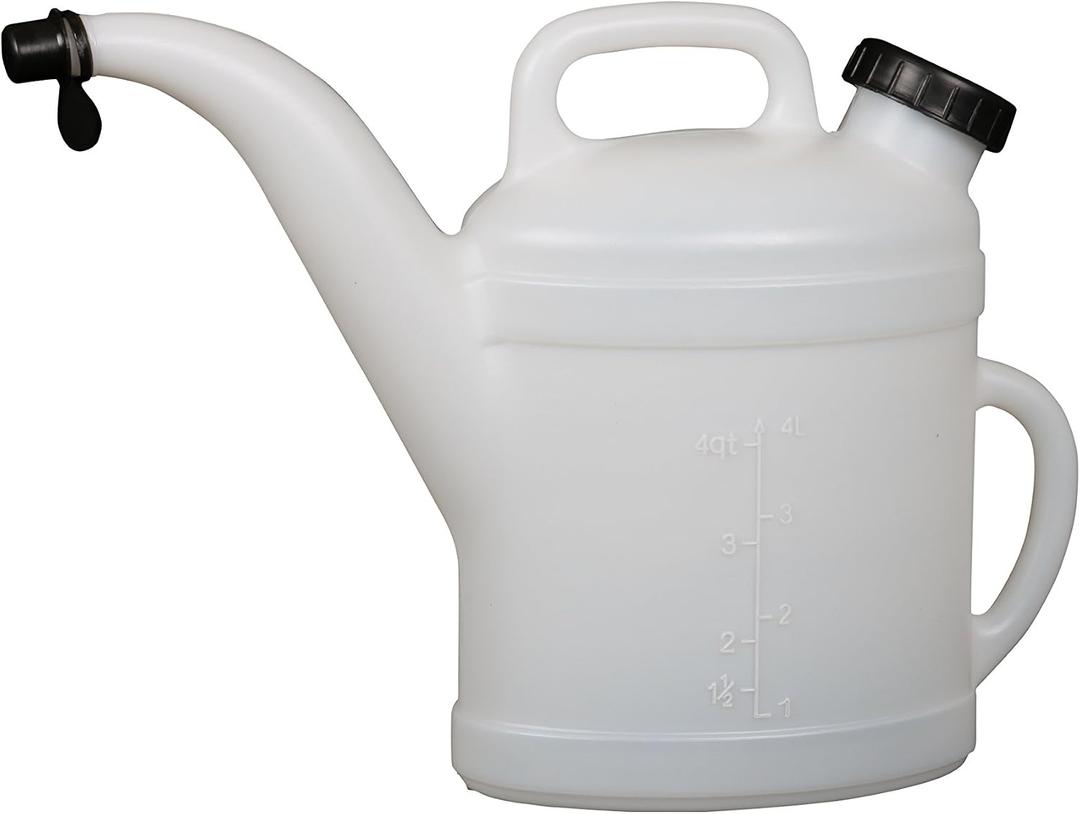Funnel King 32375 4 Quart High Density Polyethylene Pitcher, White 