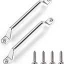 Lawei 2 Piece RV Grab Door Handle, Heavy Duty 304 Stainless Steel Metal Grab Bars, Entry Door Assist Bar, Grab Pull Handles for RV, Trailer, Camper, Cargo Trailer, Automotive, Boat, Come with Screws