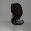 Clip in Bangs Real Human Hair, Human Hair Clip in Bangs, Middle Part HairPieces, No Tangle & Smooth, 11g #02 Dark Brown