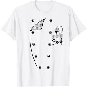 Funny Chef Costume Jacket. Faux Cook's Uniform. Fun Gift T-Shirt Large