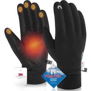 RIGWARL -10 3M Completely Waterproof Gloves for Cold Weather, Winter Gloves 7 Layer Thermal Warm Men Women, Extreme Cold Gloves with 10 Touchscreen Fingers for Cycling Skiing Running Snow, X-Large