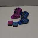 Burcica Wireless Controller for PS-2 Play 2 Double Vibration 2 - ClearBlue and ClearPurple