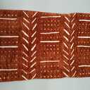 Brick Red Decorative Throw Pillow Covers 18X18, Set of 2, Boho Farmhouse Cushion Cover, Cozy Soft Accent Pillowcase for Couch Sofa Bed Living Room Home Dcor