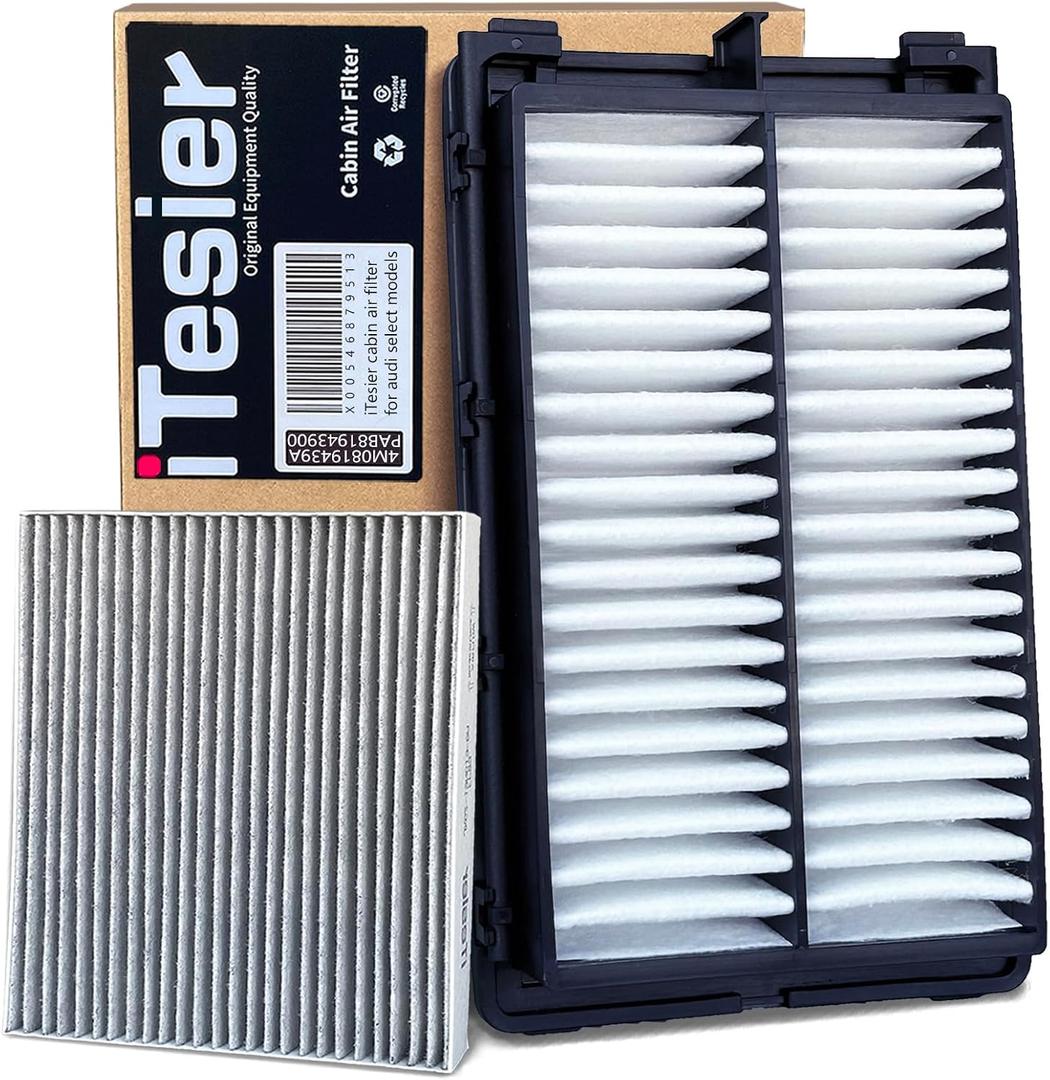 Engine Cabin Air Filter Kit for Tucson/Santa Cruz(2022-2025),Sportage(2023-2025),Sorento/Santa Fe(2021-2025),Sonata (2020-2025),NOT FOR HYBRID