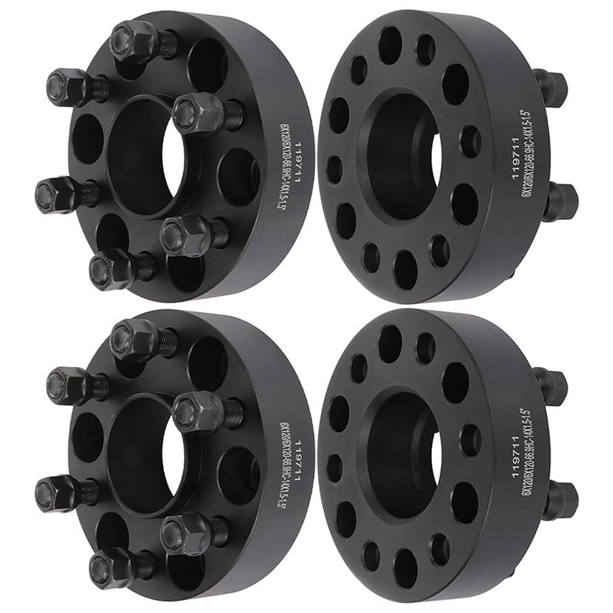 SCITOO 4Pcs Wheel Spacers 1 inch 6x120 Bore 66.9mm Studs 14x1.5 6 Lug Wheel Spacers Adapters Fit for for Chevrolet Traverse for Chevrolet Colorado for Chevrolet Blazer for GMC Acadia for GMC Canyon