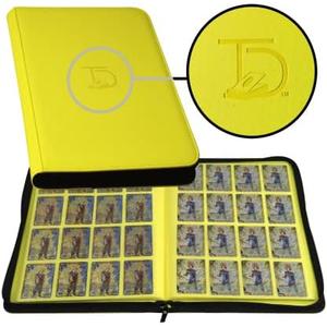 TopDeck TCG Binder - Yellow, 16 Pocket Side Loading Card Binder, Compatible with Pokemon, Yu-Gi-Oh, Magic the Gathering, and More