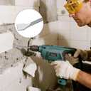 Heavy-Duty 4-Piece SDS Plus Chisel Bit Set - Alloy Steel Concrete Chisels for Demolition & Renovation - Flat, Wide, Pointed & 15 Tile Chisel (250mm/10")