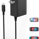 Charger for Nintendo Switch,39w AC Power Nintendo Supply Adapter 15V 2.6A Fast Charging,with 6.6FT USB C Cord Compatible with Nintendo Switch Lite/LITE/OLED,Support TV Dock/Phones