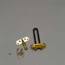 MECCANIXITY Door Chain Lock, Door Swing Bar Lock for Home Security Front Doors and Inside Doors with 7 Pcs Screws for Home Bedroom Hotel Apartment, Gold