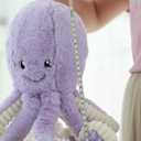 Cute Cartoon Octopus Plush Doll Toys Gift Sea Stuffed Toys for Kids and Lovers Home Decor (Purple, 15.7-Inch)