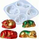 Resin Molds Silicone Cat Dog Molds for Epoxy Resin Casting Animal Plaster Concrete Soap Molds