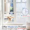 rabbitgoo Window Privacy Film Frosted Glass Window Film, Decorative Privacy Cling, UV Blocking Staic Cling Bathroom Glass Frosting Sticker, Non-Adhesive Front Door Cover, Cross Pattern, 23.6" x 78.7"