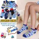 Welwoos Baby Girls Boys Toddlers Grips Socks Kids Non Slip Anti Skid Ankle Cotton No Show Socks with Grippers