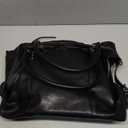 WINSASI Women's Large Tote Bag City Tote Bag Fall Purse with Zipper Women Vegan Leather Hobo Handbags with Adjustable Strap (Black)