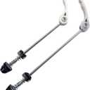DEER U Road Mountain Bicycle MTB Wheel Hub Front and Rear Skewers Quick Release Clip Bolt Lever Axle QR 145/180 mm, a Pair (Silver)