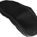 Black with Gray Line Interior Center Console Armrest Cover Pad Compatible for Honda Civic Sedan 2022-2023