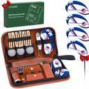 Golf Gifts for Men and Women, Golfing Accessories Kit with Multifunctional Divot Tools, Golf Tees, Golf Balls and Holder, Rangefinder, Brush, Scorer, for Golfer (Long)