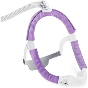 3 Pack Satin CPAP Strap Covers, CPAP Mask Cushions, Universal and Comfort CPAP Mask Strap Pads to fit Dreamwear Headgear for Reducing Red Marks CPAP Hair Protector for Women(Light Purple)