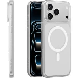 MAGEASY Compatible with iPhone 17 Pro Max 6.9" Thin Case - Super Lightweight, 0.7mm Ultra Thin, Compatible with MagSafe, Anti-Fingerprint - Lyte M (Translucent)
