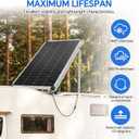 45" Solar Panel Mount Brackets Adjustable Solar Panel Tilt Mount Brackets for 100-400 Watts Solar Panel 2400Pa Windproof for Roof, RV, Ground, Boat and Off-Grid (Brackets)