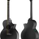 Enya Acoustic Electric Guitar Carbon Fiber X3 Pro Travel Guitar AcousticPlus 41 Full-Sized Guitar Bundle with Gig Bag, Instrument Cable & USB Type-C Charging Cable(X3 PRO)