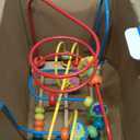 Timy First Bead Maze Roller Coaster Wooden Educational Circle Toy for Toddlers