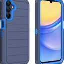 for Samsung Galaxy A15 5G Case, Defender Case Heavy Duty Shockproof Dustproof 3 in 1 Rugged Protective Phone Cover for Samsung Galaxy A15 5G (Blue, A15)