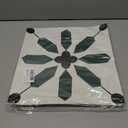 Alow Peel and Stick Floor Tile Green and Black, Self-Adhesive Vinyl Flooring 20Pcs, Waterproof, Reusable, Peel and Stick Flooring for Bathroom, Bedroom, Living Room, Kitchen and Office(11.8x11.8 in) (Flower)