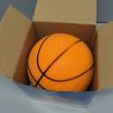 Silent Basketball Size 3 Gift Packaging Birthday Indoor Foam Ball (7" Orange) | Quiet Dribbling for Summer Training Quiet Dribbling & Hoop Games