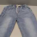 Plus Size Baggy Jeans for Men Stretchy Straight Loose Jett Jeans Drawstring Waist Pull On Denim Sweatpants L-5XL