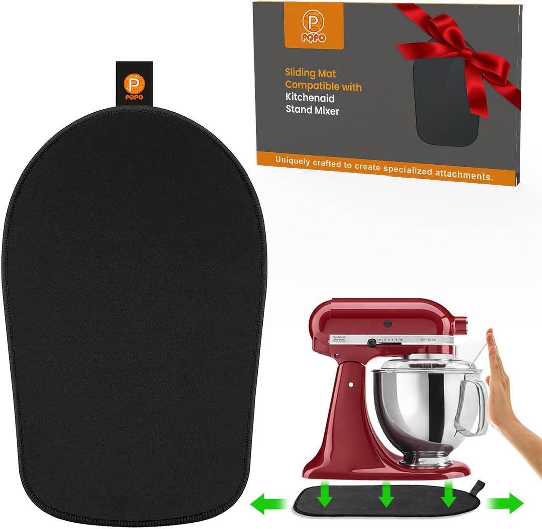 Mixer Sliding Mat Compatible with Kitchenaid 4.5-5 Quart Tilt-Head Stand Mixer, Slider Mat Compatible with 4.5 & 5 Quart Kitchenaid Mixer Accessories