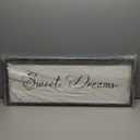 Sweet Dreams Wall Decor Above Bed 40x15 Inch Large Master Bedroom Hanging Wood Rustic Framed Farmhouse Sweet Dreams Sign Guest Room Aesthetic And Minimalist Over Bed Wall Art（Black）