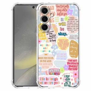 Case for Galaxy S24 with Christian Design,Jesus Bible Verse Christian Quotes Collage Pattern Case for Christians,Soft TPU Bumper Phone Cover for Galaxy S24,#2
