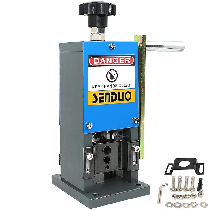 Manual Wire Stripper Machine 0.06"-1" Wire Stripping Machine 60ft/Min Cable Strippers For Recycling Scrap Copper Wire