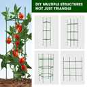 3 Pack Tomato Cages for Garden,Up to 51.2Inch Tomato Cage Trellis-Upgraded Hexagon Connector,Heavy Duty Adjustable Tomato Stake Support for Raised Garden Bed