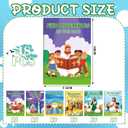 Hungdao 48 Pcs Bible Mini Activity Books for Kids, Mini Fun and Games, Challenging Activities Include Mazes, Word Search, Word Scramble and More Bulk Gifts for Kids Party Classroom