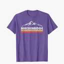 Vintage Breckenridge Colorado Throwback Retro Mountain T-Shirt, Small