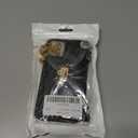 LUVI for iPhone 12/iPhone 12 Pro Case with Crossbody Neck Strap Lanyard Purse Handbag Shoulder Strap Cover PU Leather Wallet Card Holder Luxury Fashion 3D Crocodile Snake Skin Case 6.1 inch Black