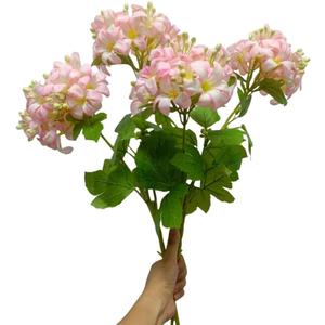 Hydrangea Artificial Flowers,19 Inch Double-Headed Faux Hydrangeas,Artificial Snowball Viburnum Flowers for Home Office Decor Wedding Party Arrangements（2pcs (Light Pink)