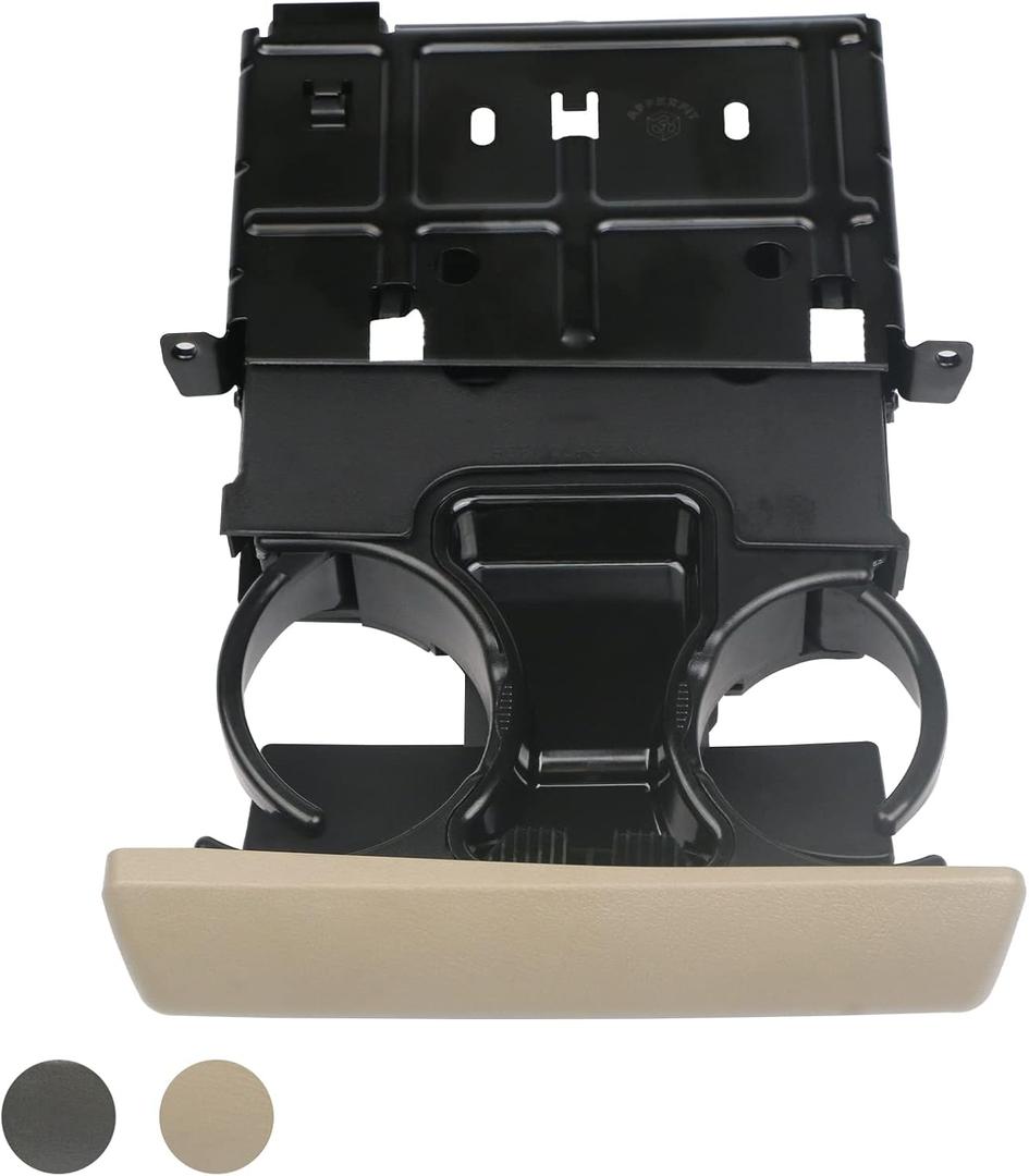 APPERFiT in Dash Cup Holder Replacement for 2005-2007 Ford F250 F350 F450 F550 Super Duty Truck Tan Replaces 5C3Z-2504810-AAF