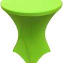 Gowinex Lime 32x42 inches Cocktail Highboy Spandex Fitted Stretch Tablecloth Table Cover Wedding Event Party