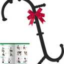 Shrdaepe Massage Trigger Point Cane, Muscle Release Tool Self Massage Hook Cane, Handheld Back, Neck, Shoulder, Leg and Feet Massager Rod, Body Deep Tissue Gifts for Men & Women, Black