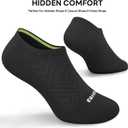 No Show Socks Women, 8 Pairs Low Cut Ankle Non Slip Casual Invisible Liner Athletic Running Socks (White+black)