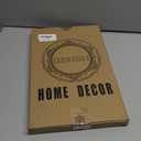 2 Pcs White Vintage Decorative Trays with Gold Rim, Serving Tray for Table Centerpiece Decor, Coffee Table, Living Room (Rectangle)