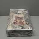 Gray Brown 5x7 Area Rugs for Living Room Washable Low Pile Soft Faux Fur Vintage Boho Carpet Rug Non Slip Sound Absorbing Geometric Floral Rug for Bedroom Office Patio Dining Room Kids Room, Hazel